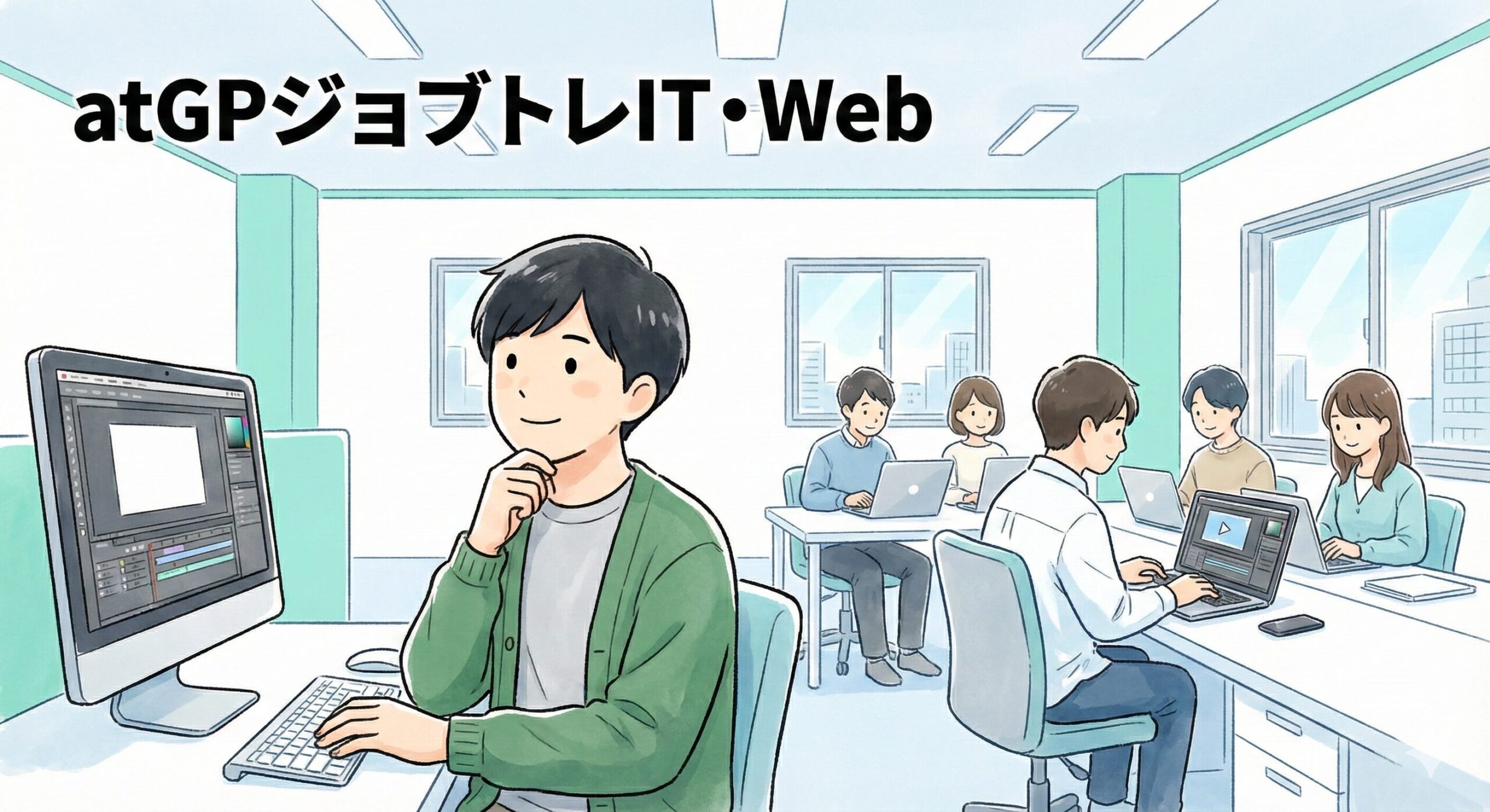 atGPジョブトレITの評判。Webデザイン・動画編集は実務で通用する？